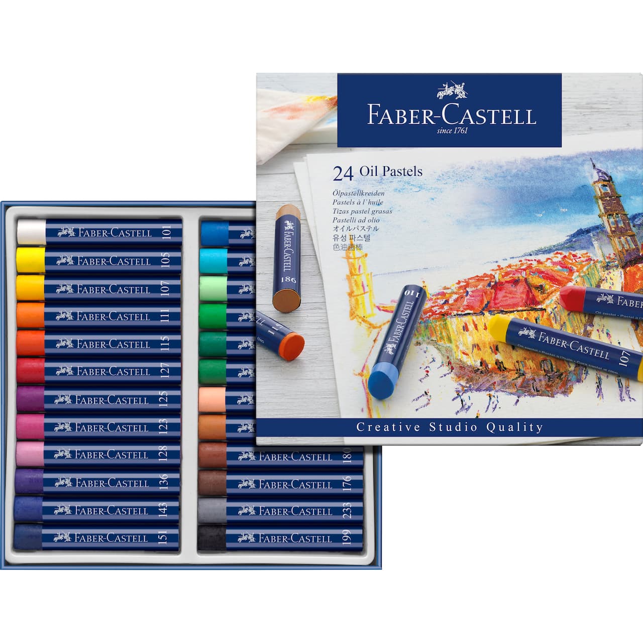 Faber-Castell&#xAE; Oil Pastels 24 Color Set 